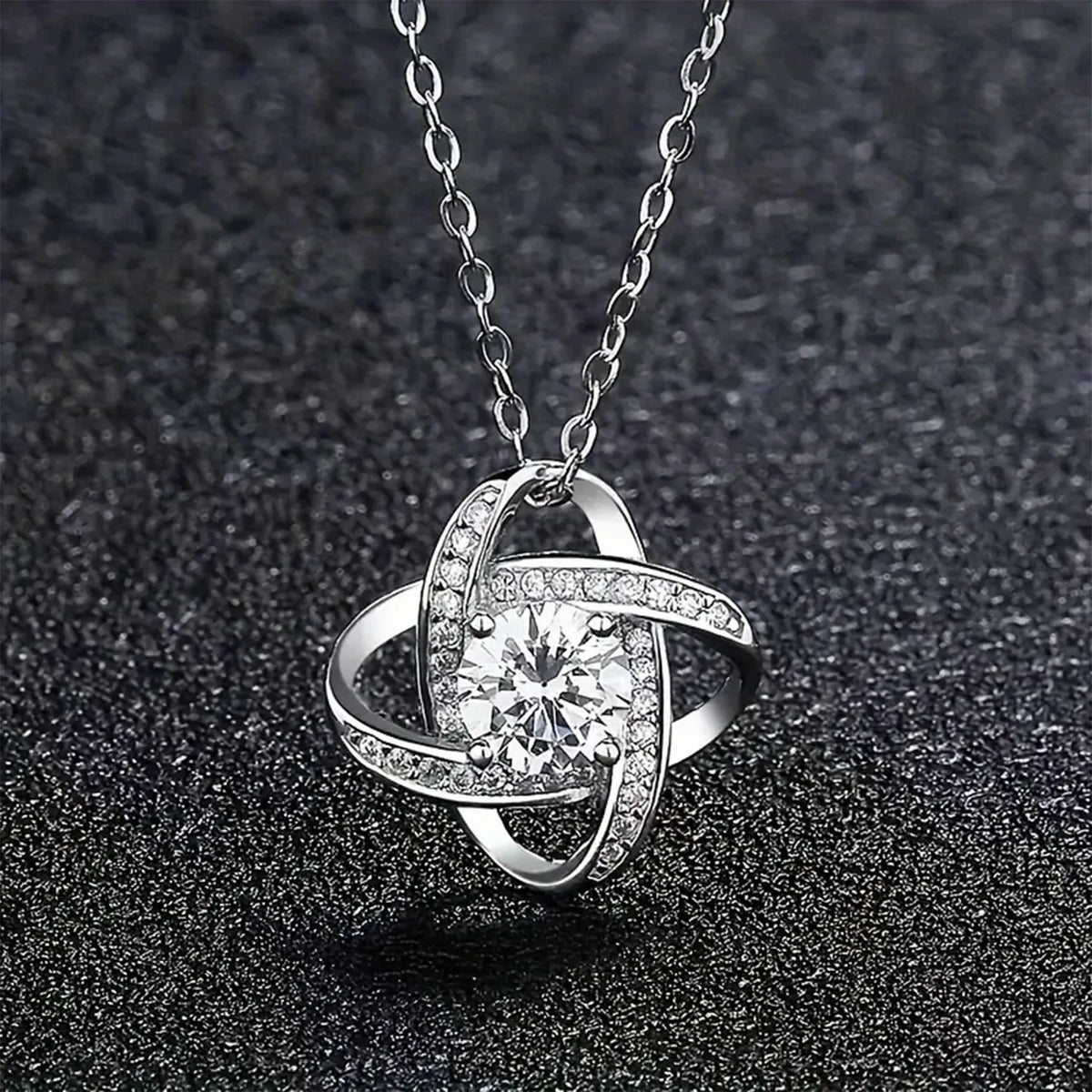 Love Knot Necklace 'To My Queen' for Wife Girlfriend Soulmate