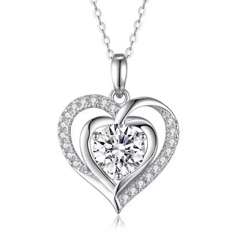 Huitan Delicate Heart Pendant Necklace