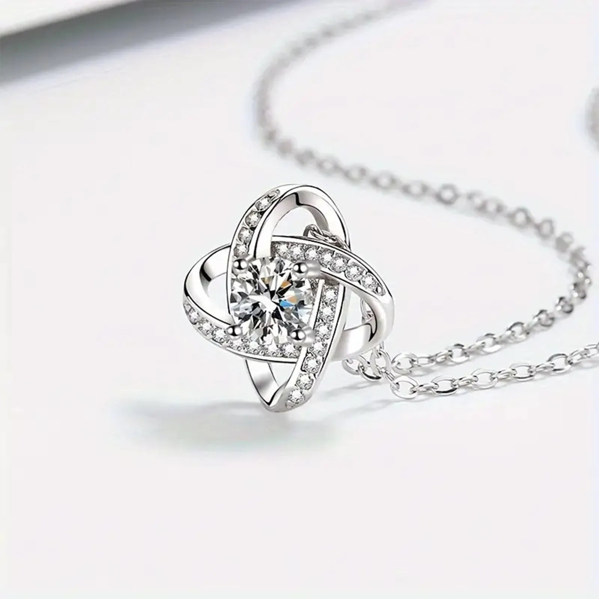 Love Knot Necklace 'To My Queen' for Wife Girlfriend Soulmate