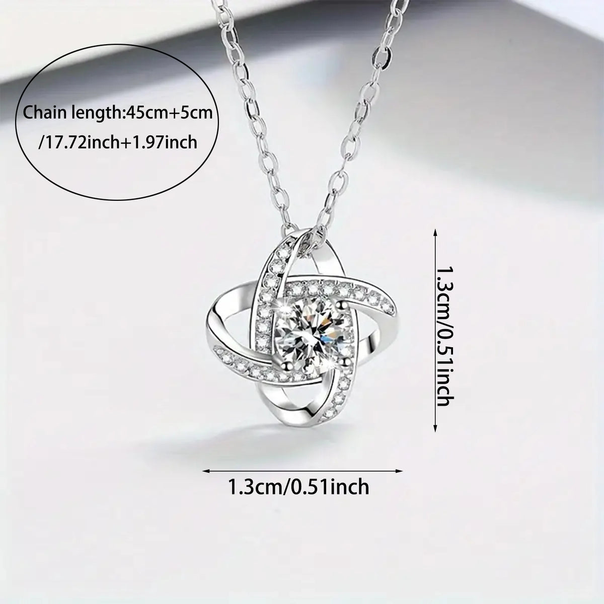 Love Knot Necklace 'To My Queen' for Wife Girlfriend Soulmate